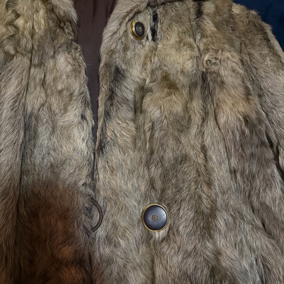Vintage Fur Coat - Rabbit - Women’s S/M - Picture 11 of 12